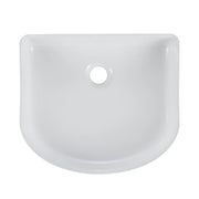 Cora 40 Counter-Top Fluted Arch Basin - Gloss White mercioaustralia