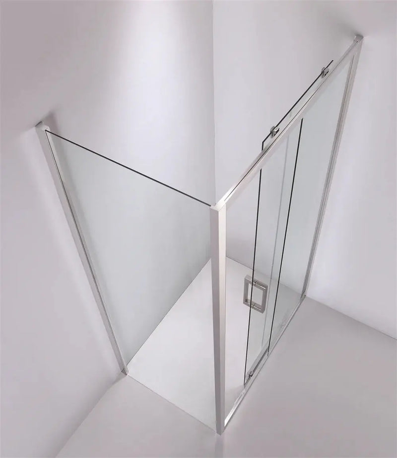 SEMI-FRAMELESS SLIDING DOOR CHROME FIL Kitchen Bathroom