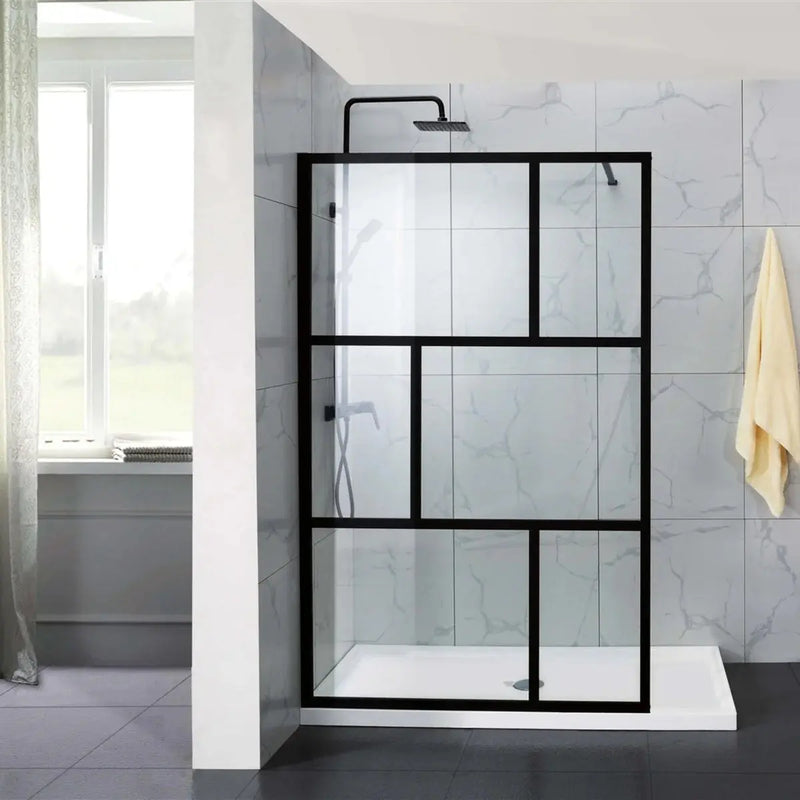 FRAMED WALK IN SHOWER GLASS SHOWER SCREEN FIL Kitchen Bathroom