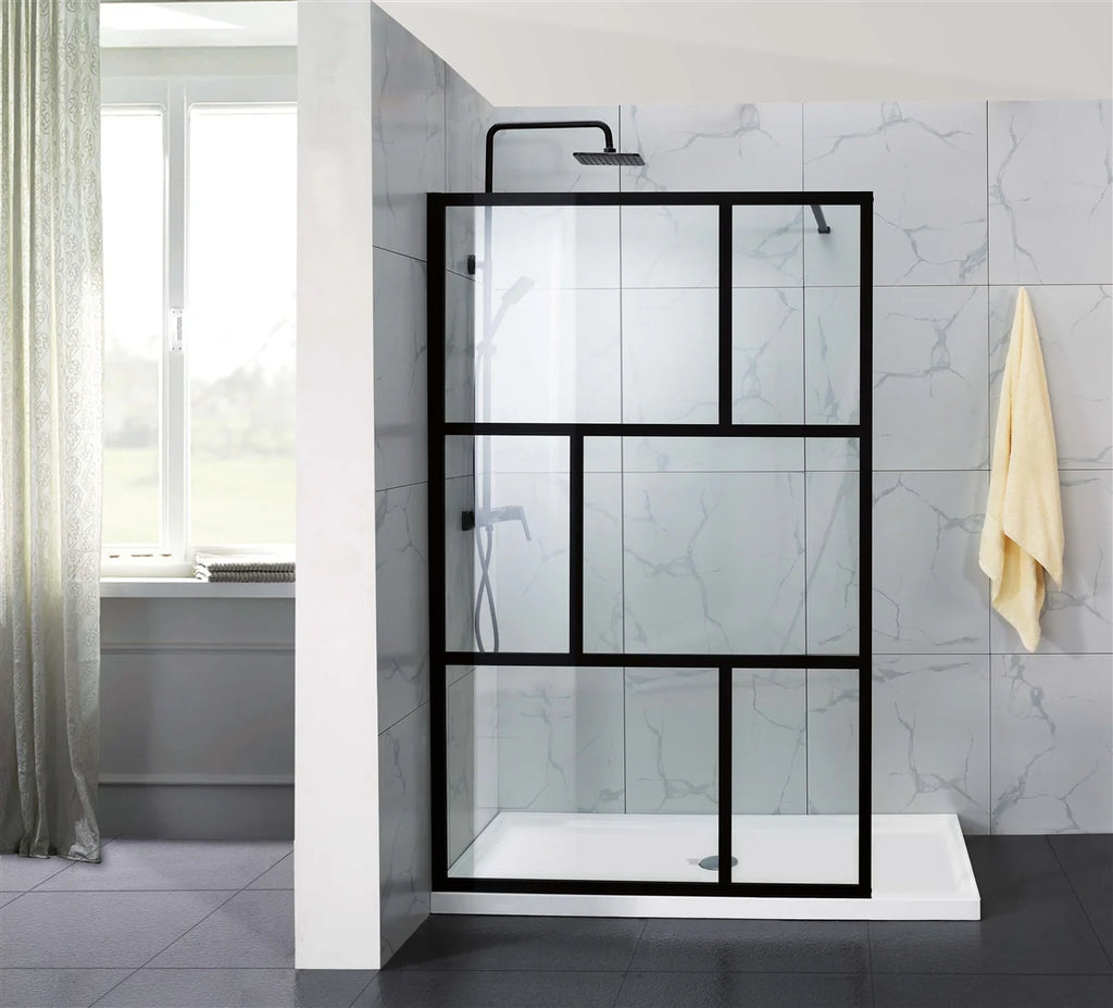 FRAMED WALK IN SHOWER GLASS SHOWER SCREEN