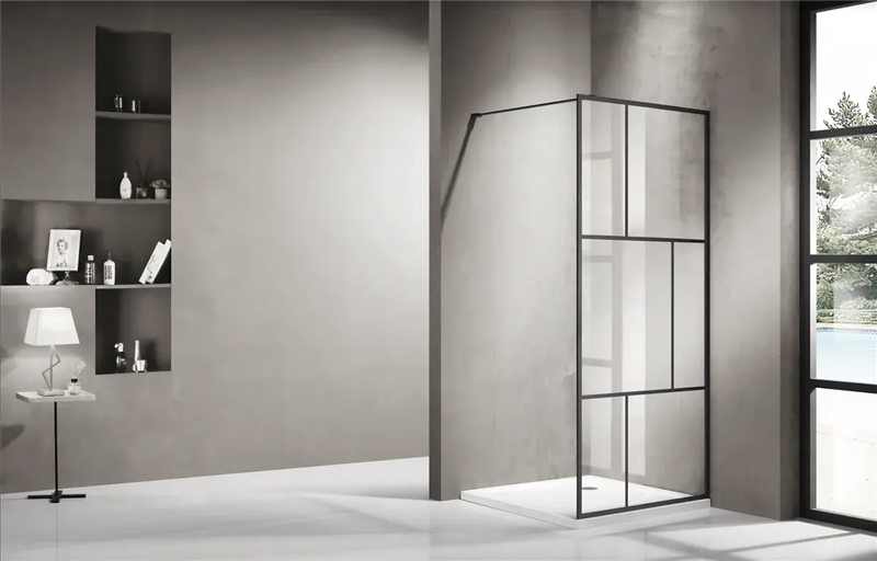 FRAMED WALK IN SHOWER GLASS SHOWER SCREEN FIL Kitchen Bathroom
