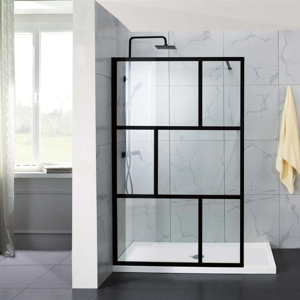 FRAMED WALK IN SHOWER GLASS SHOWER SCREEN