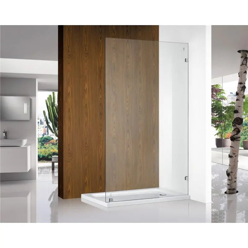 Clear Glass Single Panel Chrome COVEY