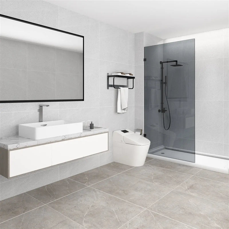 Fixed Shower Screen Panel Frameless FIL Kitchen Bathroom