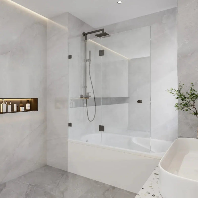Covey Double Hinged Bathtub Screen 10mm