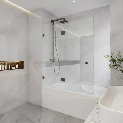 Covey Double Hinged Bathtub Screen 10mm