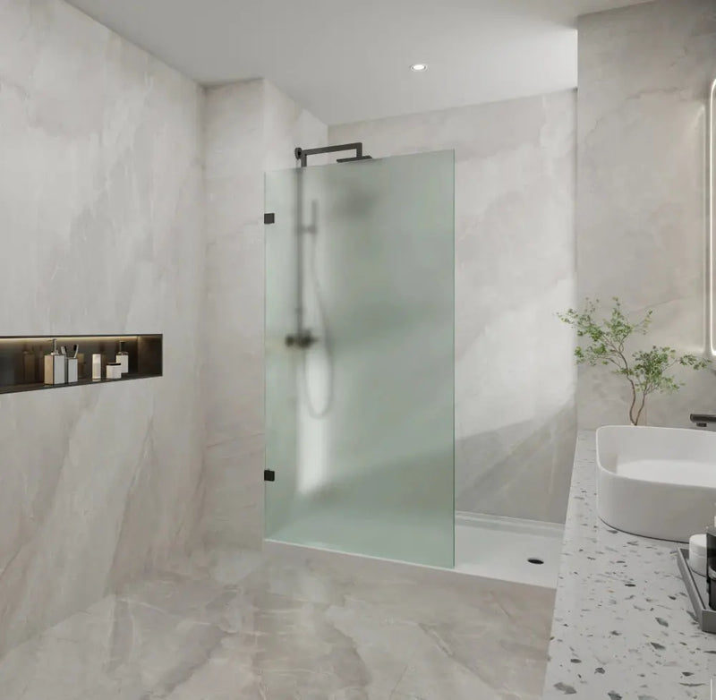 Covey Frameless Walk-In Panel Frosted Glass 10mm