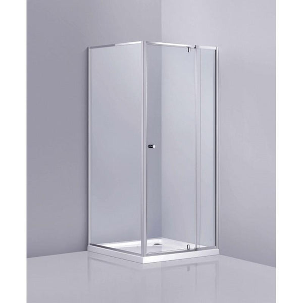 Covey Australia Chrome Semi-Frame less Pivotal Door