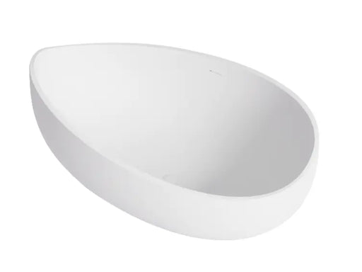 Waverly Solid Surface Stone Free Standing Bathtub Matte White 1800mm FIL Kitchen Bathroom