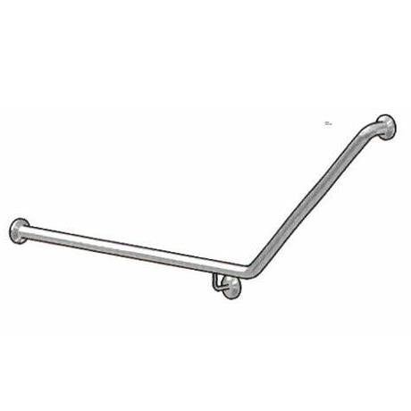 TOILET GRAB RAIL LEFT HAND 870*700MM STAINLESS STEEL