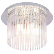 Clarence 4Lt Crystal Glass Decorative Ceiling Fixture - Medium Mercator