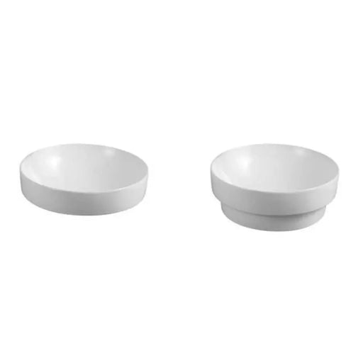 Roza Round Semi Recess White Basin - FIL Kitchen Bathroom