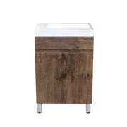 Dark Oak Wood Grain PVC Vacuum Filmed MDF Board with Ceramic Top - FIL Kitchen Bathroom