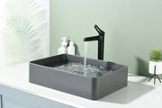 Above Counter Quartz Basin Rectangle Matte Black/Matte White/Matte Grey 510*365*125mm - FIL Kitchen Bathroom