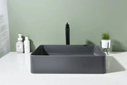 Above Counter Quartz Basin Rectangle Matte Black/Matte White/Matte Grey 510*365*125mm - FIL Kitchen Bathroom