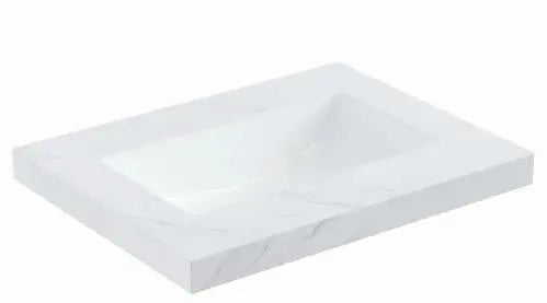 Diamond Undermount Vanity Top 50mm Thick 600mm/750mm/900mm/1200mm/1500mm - FIL Kitchen Bathroom