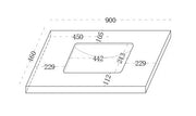 Diamond Undermount Vanity Top 50mm Thick 600mm/750mm/900mm/1200mm/1500mm - FIL Kitchen Bathroom