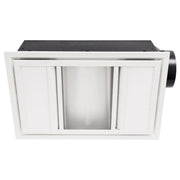 Domino 3-in-1 Exhaust Fan White with CCT LED Lights - FIL Kitchen Bathroom