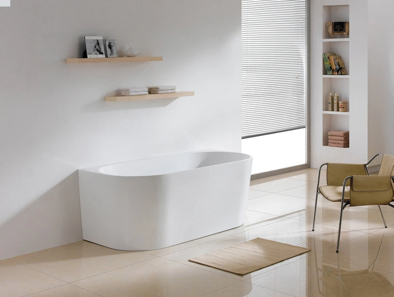 DOVER Back To Wall Free Standing Bath None Overflow LK-DV