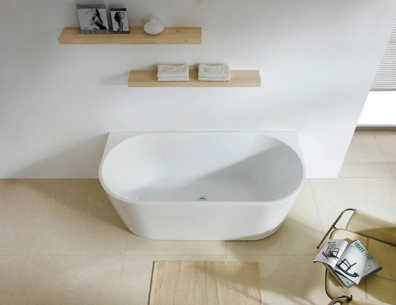 DOVER Back To Wall Free Standing Bath None Overflow LK-DV