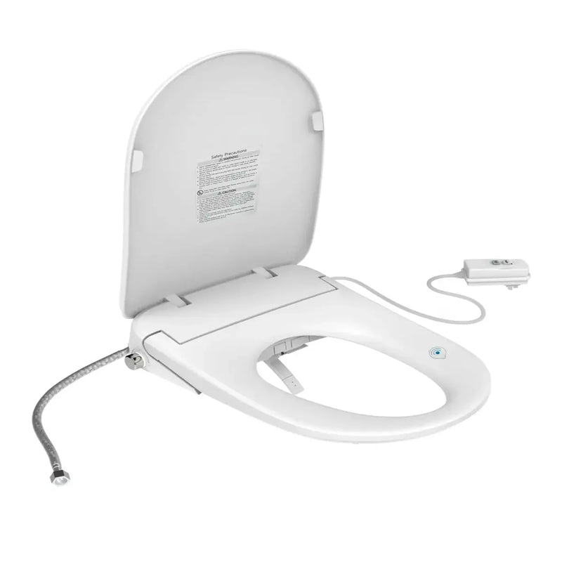 ATTICA GAIA WASHLET W/ REMOTE CONTROL AND INSPIRE ALZANO RIMLESS WALL HUNG TOILET PACKAGE D-SHAPE GLOSS WHITE - FIL Kitchen Bathroom