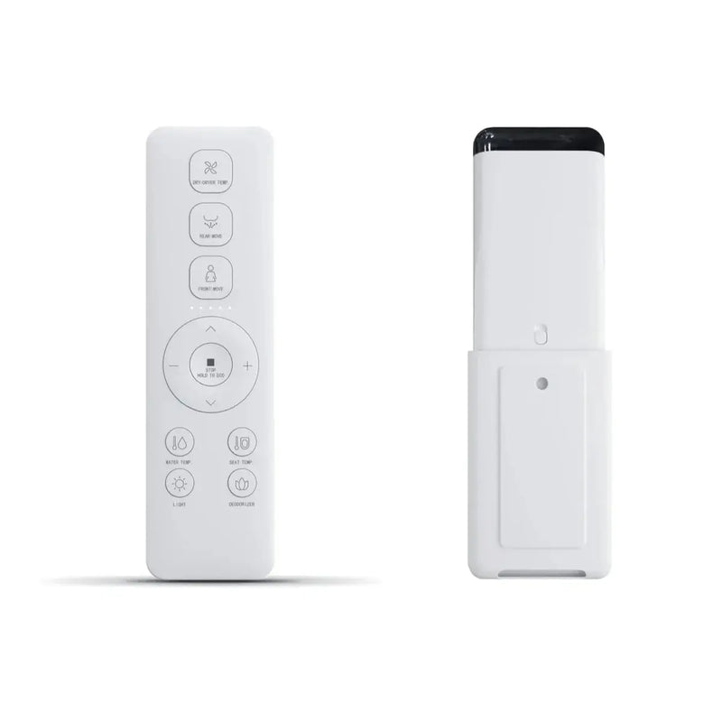 ATTICA GAIA WASHLET W/ REMOTE CONTROL AND INSPIRE TORNADO TOILET SUITE PACKAGE D-SHAPE GLOSS WHITE - FIL Kitchen Bathroom