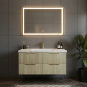 EDEN WALL HUNG VANITY PRIME OAK/CLASSIC OAK (600MM/750MM/900MM/1200MM/1500MM) - FIL Kitchen Bathroom