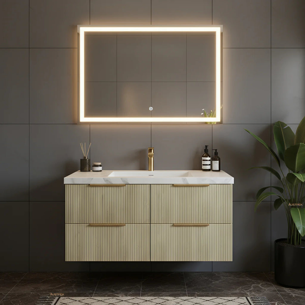 EDEN WALL HUNG VANITY PRIME OAK/CLASSIC OAK (600MM/750MM/900MM/1200MM/1500MM)