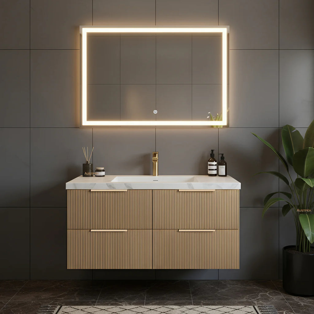 EDEN WALL HUNG VANITY PRIME OAK/CLASSIC OAK (600MM/750MM/900MM/1200MM/1500MM)