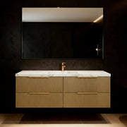 EDEN WALL HUNG VANITY PRIME OAK/CLASSIC OAK (600MM/750MM/900MM/1200MM/1500MM) - FIL Kitchen Bathroom