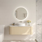 Elva 1200mm Wall-Hung Cabinet - Natural Oak mercioaustralia