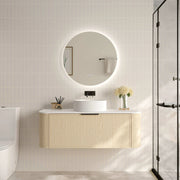 Elva 1200mm Wall-Hung Cabinet - Natural Oak mercioaustralia