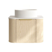 Elva 600mm Wall-Hung Cabinet - Natural Oak mercioaustralia