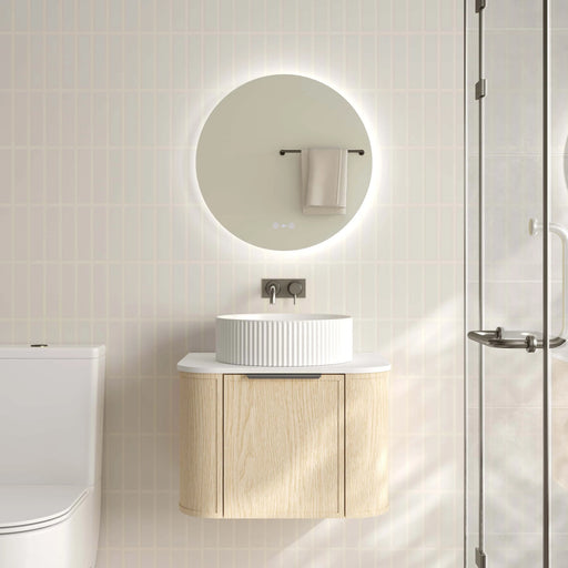 Elva 600mm Wall-Hung Cabinet - Natural Oak mercioaustralia