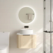 Elva 600mm Wall-Hung Cabinet - Natural Oak mercioaustralia