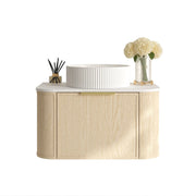 Elva 750mm Wall-Hung Cabinet - Natural Oak mercioaustralia