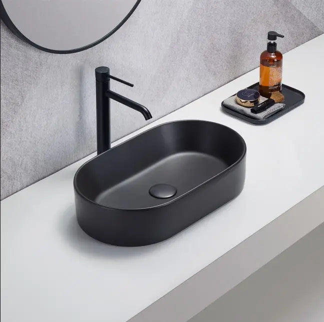 Lukka Ellips Fine Ceramic Above Counter Basins Lukka