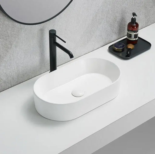 Lukka Ellips Fine Ceramic Above Counter Basins Lukka
