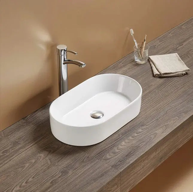 Lukka Ellips Fine Ceramic Above Counter Basins Lukka