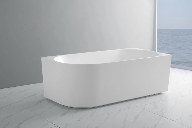 Elivia Oval Freestanding Corner Bath POSEIDON
