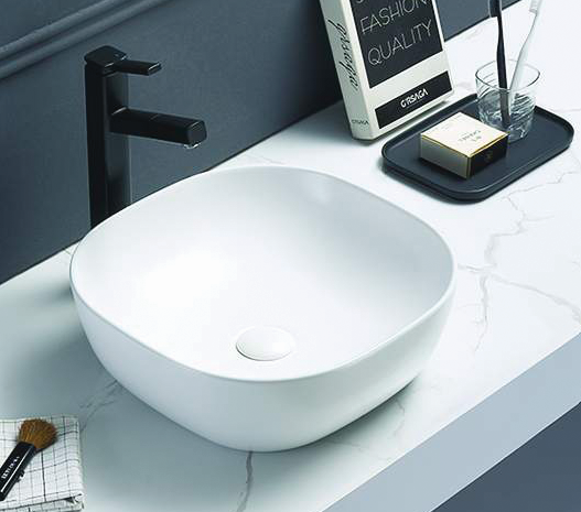 Above Counter Basin Gloss White/Matte White/Matte Black 370*370*120mm