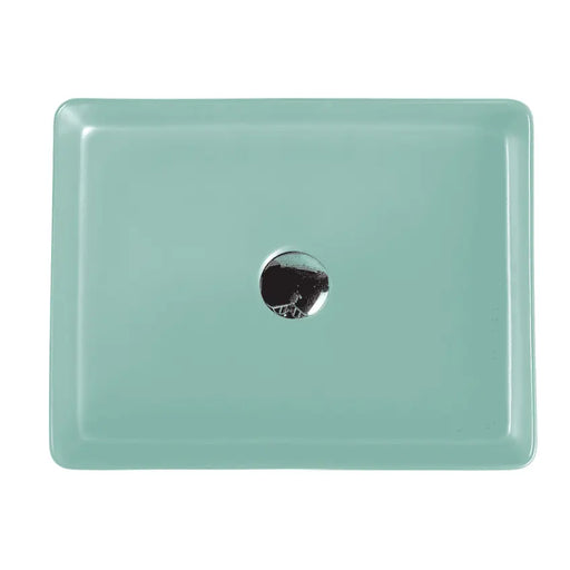 Etna 78 Series Counter-top Rectangular Art Basin - Antique Green mercioaustralia