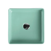 Etna 79 Series Counter-top Square Art Basin - Antique Green mercioaustralia