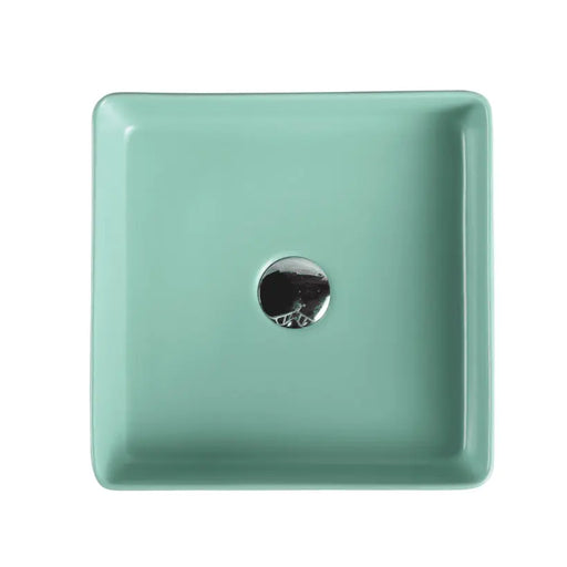 Etna 79 Series Counter-top Square Art Basin - Antique Green mercioaustralia