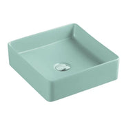Etna 79 Series Counter-top Square Art Basin - Antique Green mercioaustralia