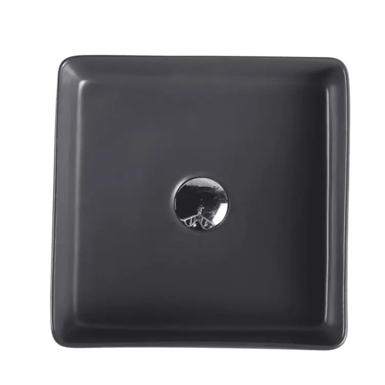 Etna 79 Series Counter-top Square Art Basin - Nero Grey mercioaustralia