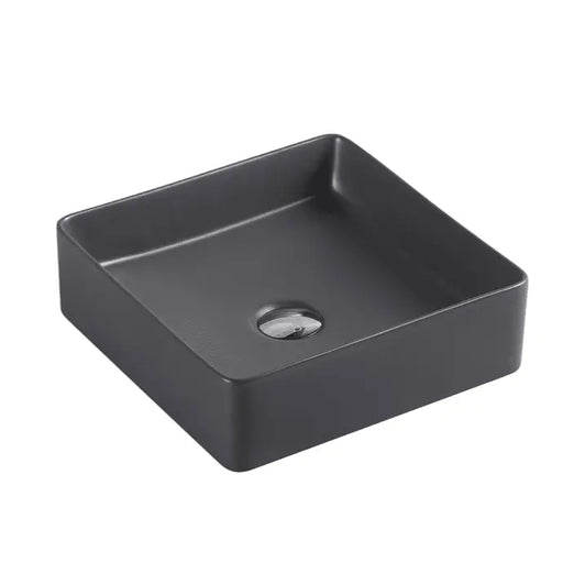 Etna 79 Series Counter-top Square Art Basin - Nero Grey mercioaustralia
