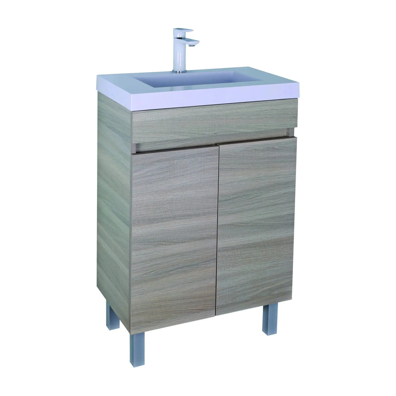 Evie Narrow Free-Standing PVC Vanity (600mm)