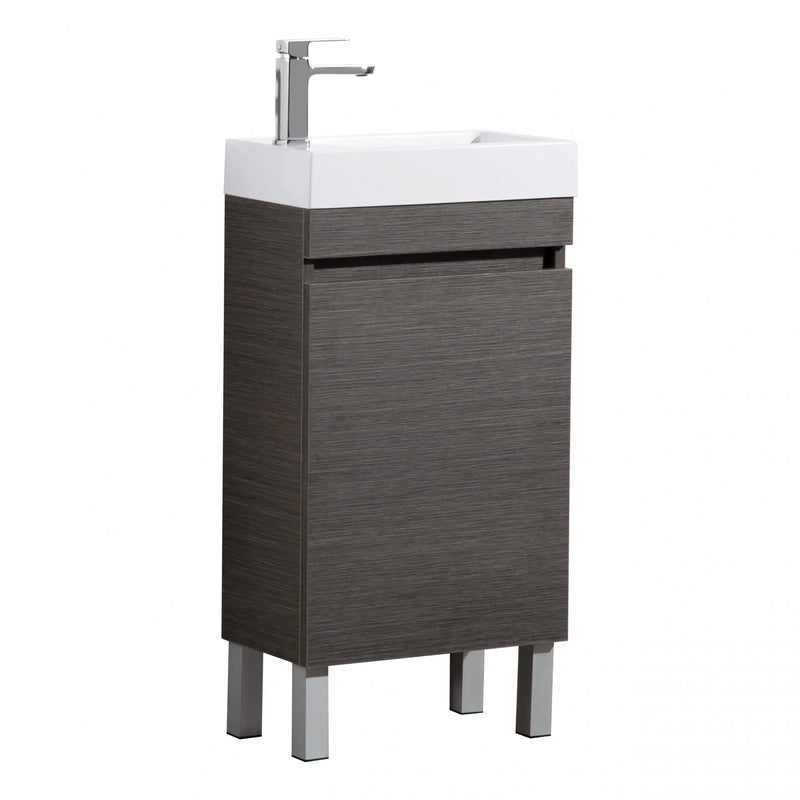 EVIE DARK BROWN PVC MINI VANITY - FIL Kitchen Bathroom