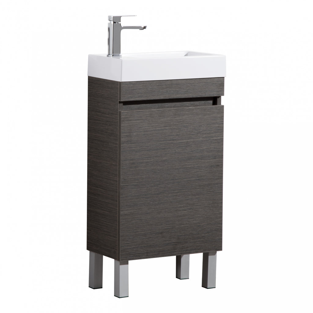EVIE DARK BROWN PVC MINI VANITY